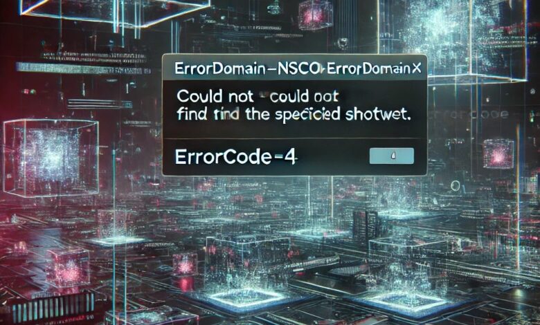 errordomain=nscocoaerrordomain&errormessage=could not find the specified shortcut.&errorcode=4